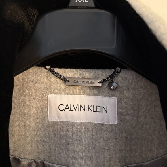NWOT Calvin Klein Womens Wool Blend Belted Wrap Coat - Picture 4 of 4